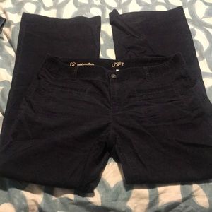 Loft Modern Flare Corduroy Pants